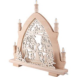 Candle Arch - Snow White - 42x43 cm / 16.5x16.9 inch