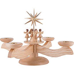 Candle Holder - 4 Angels Natural - 26 cm / 10.2 inch