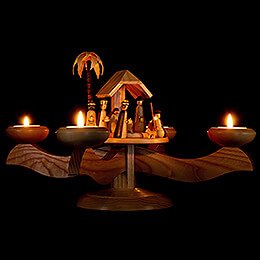 Candle Holder - Nativity Natural - 20 cm / 7.9 inch