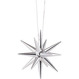 Tree Ornament - Christmas Star Silver - 7 cm / 2.8 inch