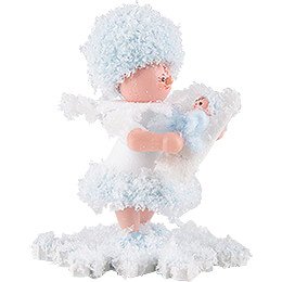 Schneeflöckchen mit Baby Junge - 5 cm
