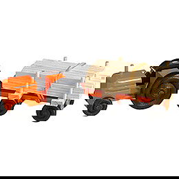 Traktor mit Anhnger, bunt