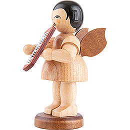 Angel with Melodica - Natural Colors - standing - 9,5 cm / 3.7 inch