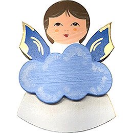 Fridge Magnets - 3 pcs. - Angels with Heart, Star, Cloud - Blue Wings - 7,5 cm / 3 inch