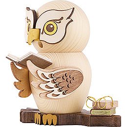 Smoker - Owl with Books - 15 cm / 5.9 inch