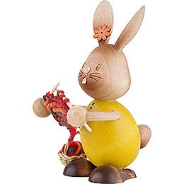 Snubby Bunny with Knitting - 12 cm / 4.7 inch