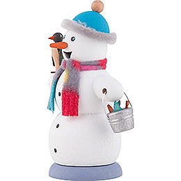 Smoker - Snowman with Penguin - 13 cm / 5.1 inch