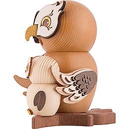 Smoker - Owl with Child - 15 cm / 5.9 inch