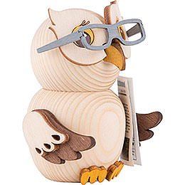 Mini Owl with Glasses - 7 cm / 2.8 inch