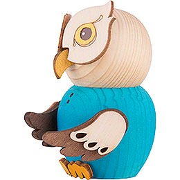 Mini Owl Blue - 7 cm / 2.8 inch