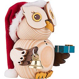 Mini Owl Santa - 7 cm / 2.8 inch
