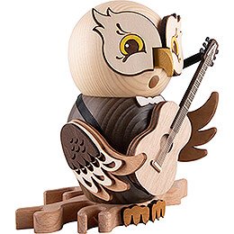 Smoker - Owl with Guitar - 15 cm / 5.9 inch