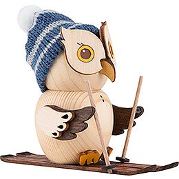 Mini Owl with Ski - 7 cm / 2.8 inch