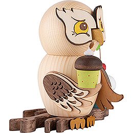 Smoker - Owl with Muffins - 15 cm / 5.9 inch