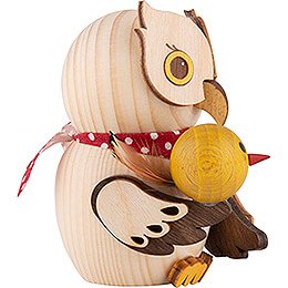 Mini Owl with Chick - 7 cm / 2.8 inch