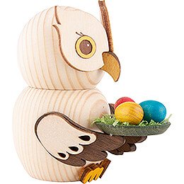Mini Owl with Easter Eggs - 7 cm / 2.8 inch