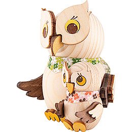 Mini Owl with Child - 7 cm / 2.8 inch