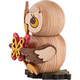 Owl Child with Butterfly - 4 cm / 1.6 inch