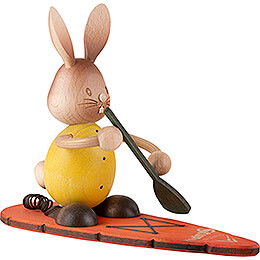 Snubby Bunny on Stand up Board - 12 cm / 4.7 inch