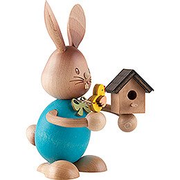 Snubby Bunny with Birdhouse - 12 cm / 4.7 inch