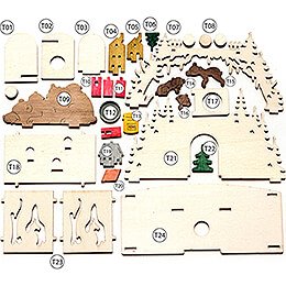 Handicraft Set - Smoking Hut - Bear Cave - 11 cm / 4.3 inch