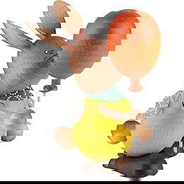 Stupsi Hase mit Luftballon - 14 cm