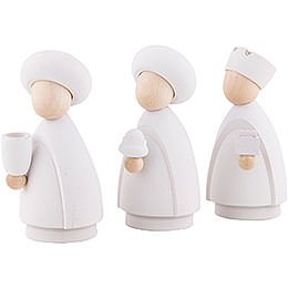 The Three Wise Men White/Natural - Large - 10,0 cm / 4.0 inch