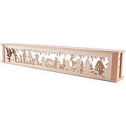 Illuminated Stand for Candle Arches - Sleigh ride in the Forest - 71,8x11,6 cm / 28.3x4.6 inch