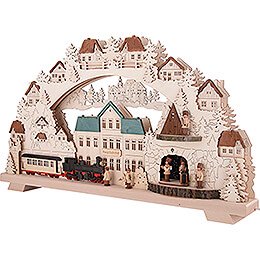 Candle Arch - Mine with Railroad - 70x40 cm / 27.6x15.7 inch