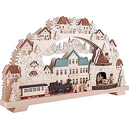 Candle Arch - Mine with Railroad - 70x40 cm / 27.6x15.7 inch
