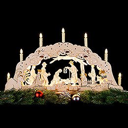 Double Candle Arch - Holy Family - 62x36cm/24x14 inch