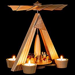 1-Tier Pyramid - Angels Natural - 29 cm / 11.2 inch
