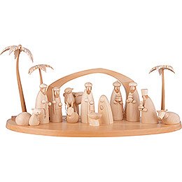 Holy Family, natural 3 pcs. - 12 cm / 4.7 inch