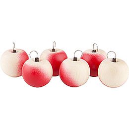 Apples with Hook- 6 pieces - 2 cm / 1 inch