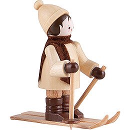 Thiel-Figur Skifahrer - natur - 5,5 cm