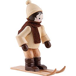 Thiel-Figur Skispringer - natur - 6 cm
