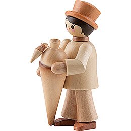 Thiel-Figur Junge mit Zuckertte - natur - 10 cm