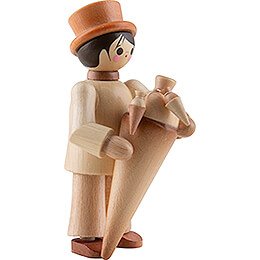 Thiel Figurine - Boy with Sugar Bag - natural - 10 cm / 3.9 inch