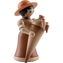 Thiel-Figur Mdchen mit Zuckertte - natur - 10 cm