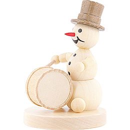 Snowman Musician Kettledrum - 12 cm / 4.7 inch