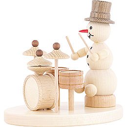 Snowman Musician Drums - 12 cm / 4.7 inch