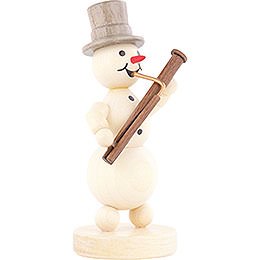 Snowman Musician Bassoon - 12 cm / 4.7 inch