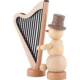 Snowman Musician Harp - 12 cm / 4.7 inch