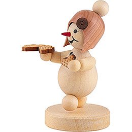 Snowgirl with Waffle - 9 cm / 3.5 inch