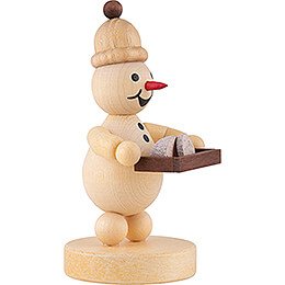 Snowman Junior with Christmas Cake - 9,6 cm / 3.8 inch