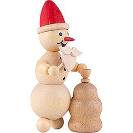 Schneemann als Weihnachtsmann  - 11 cm