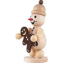 Snowman Junior with Gingerbread - Medium Size - 18,5 cm / 7.3 inch