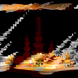 1-stckige Pyramide Junior mit Tieren - 30 cm