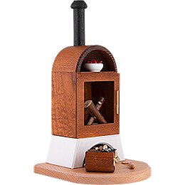Smoker - Fireplace brown - 22 cm / 8.7 inch