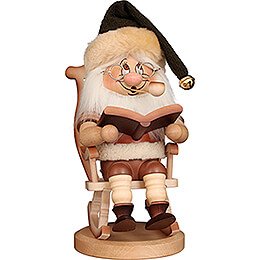 Bundle - Smoker Gnome in Rocking Chair with Fireplace - 31,5 cm / 12.4 inch